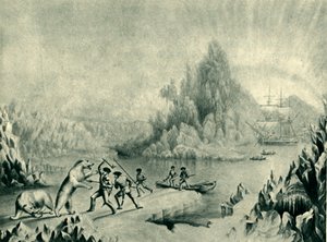 Eine Rettungsexpedition auf der Suche nach Sir John Franklin, 19. Jahrhundert, 1946 von Unbekannt
