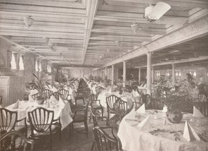 Ein Speisesaal der Royal Mail, 1914
