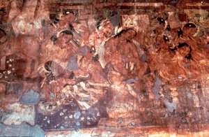 Eine Szene aus Mahajanaka, Indien, 2. Jahrhundert v. Chr.