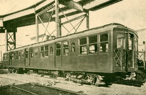 Ein Stahlwagen, New Yorker Untergrund- und Hochbahnen, 1930 von Unbekannt