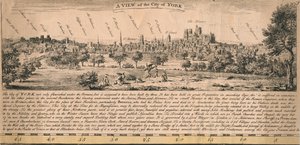 Ein Blick auf die Stadt York, ca. 1770er Jahre