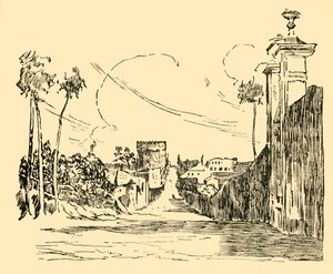 Ein Blick auf die Via Appia wie sie heute ist, ca. 1930 von Unbekannt