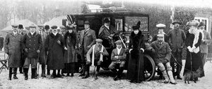 Ein Wintertag beim Schießen in Sandringham, Norfolk, um 1902-1910 von Unbekannt