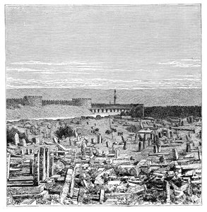 Eine Brücke über den Fluss Tigris, Diyarbakir, Türkei, 1895