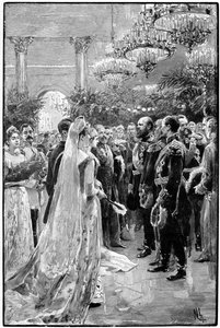 Ein Hofball im Winterpalast, St. Petersburg, Russland, 1892