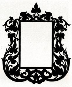 Ein Entwurf für einen Bilderrahmen mit dem Titel Ästhetisch, 1898 von Unbekannt