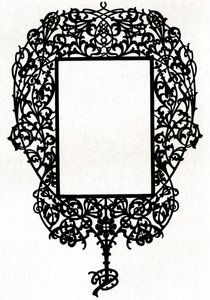 Ein Entwurf für einen Bilderrahmen mit dem Titel Armiger, 1898 von Unbekannt