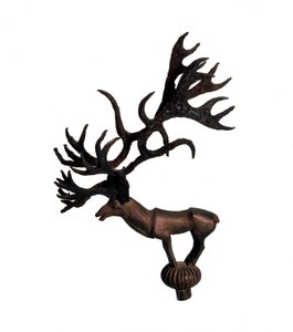 Vergoldete Holzfigur eines Hirsch-Terminals, 5. Jahrhundert v. Chr. von Unbekannt