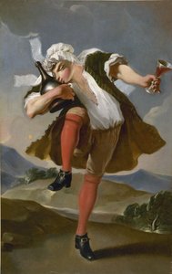 A la bonne bouteille. Schild eines Weinhändlers, zwischen 1780 und 1800