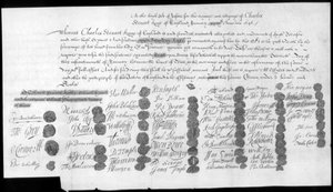 Ein Brief über Charles Stuart, Bonnie Prince Charlie, 18. Jahrhundert von Unbekannt