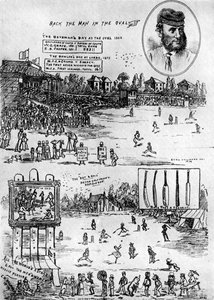 Ein Andenken an James Southertons Benefiz-Cricketspiel, 19. Jahrhundert, 1912 von Unbekannt