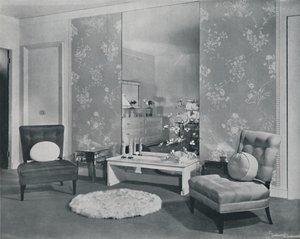 Ein modernes Schlafzimmer inspiriert von den Chinesen, 1942