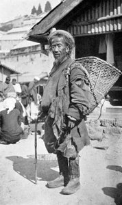 Ein Einheimischer aus Darjeeling, Westbengalen, Indien, ca. 1910