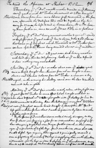 Eine Seite aus dem Tagebuch von John Newton, 1750-1754 1965 von Unbekannt