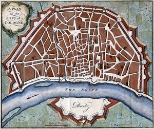 Ein Plan der Stadt Köln von Unbekannt