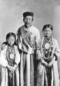 Porträt von Lepchas, Westbengalen, Indien, ca. 1910 von Unbekannt