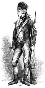 Ein echter amerikanischer Scharfschütze, um 1776-1780, um 1880 von Unbekannt