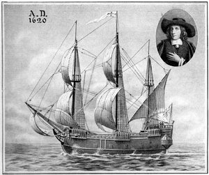 Eine Darstellung der Mayflower, 1922