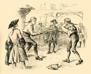 Eine Zuflucht zu Schwertern, 1907 von Unbekannt
