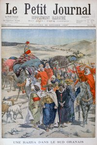 Eine Razzia im südlichen Oranais, Algerien, 1900