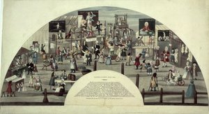 Eine Szene der Bartholomäusmesse, 18. Jahrhundert von Unbekannt