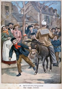Ein traditioneller Brauch, Montluçon, Frankreich, 1900
