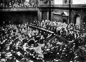 Eine typische Sitzung des Reichstags, Parlament der Deutschen Republik, 1926 von Unbekannt