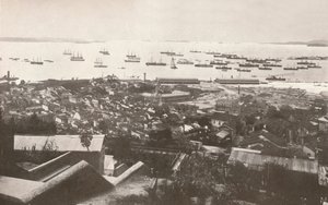 Ansicht der neuen Kais während des Baus, 1914