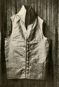 Eine Weste getragen von Graf Lemcke, ca. 1798, 1937 von Unbekannt