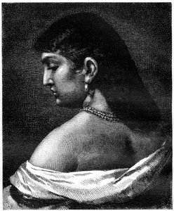 Eine Frau aus Trastevere, Rom, Italien, 19. Jahrhundert