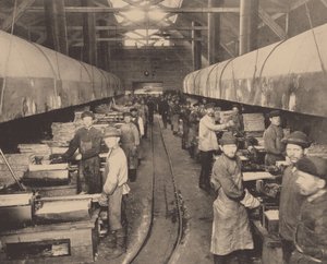 Eine Werkstatt der Putilov-Fabrik, um 1914