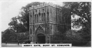 Abteitor, Bury St Edmunds, Suffolk, um 1920er Jahre von Unbekannt