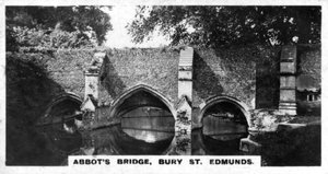 Abbots Bridge, Bury St Edmunds, Suffolk, um 1920er Jahre von Unbekannt