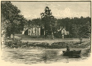 Abbotsford, vom Fluss aus, 1898