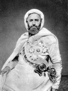 Abd al-Qadir, algerischer Sufi und politischer sowie militärischer Führer, 1875