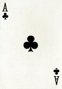 Kreuz-Ass aus einem Kartenspiel von Goodall & Son Ltd., ca. 1940