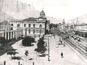 Adderley Street, mit der Commercial Exchange und der Standard Bank, Kapstadt, Südafrika, 1895