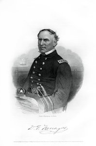 Admiral David Farragut, US-Marineoffizier im Amerikanischen Bürgerkrieg, 1862-1867 von Unbekannt