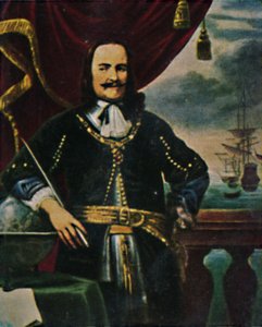 Admiral de Ruyter 1607-1676 - Gemälde von F. Bol, 1934 von Unbekannt
