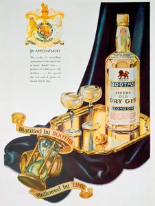 Werbung für Booths Gin
