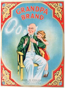 Werbung für Grandpa Brand Pfeifentabak