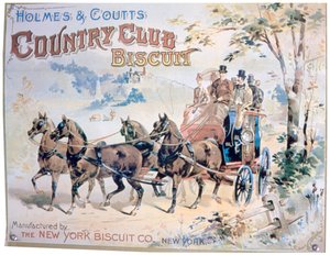 Werbung für Holmes und Coutts Country Club Biscuits