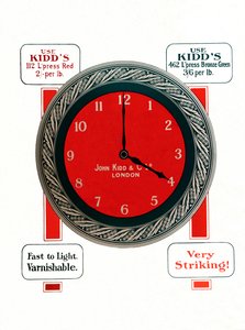 Werbung für John Kidds & Co. Ltd Inks, 1917 von Unbekannt