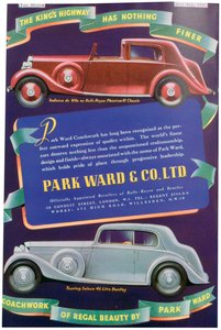 Werbung für Park Ward und Co Karosseriebau, 1937 von Unbekannt