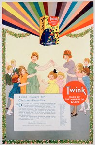 Werbung für Twink-Farbe, 1922