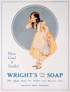 Werbung für Wrights Kohleteerseife, 1923