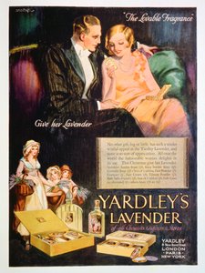 Werbung für Yardleys Lavendelparfüm, 1929