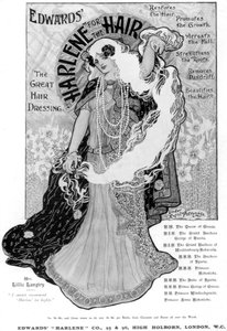 Werbung für Edwards Harlene für Haare, 1902 von Unbekannt