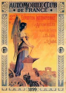 Werbung für die Internationale Automobilausstellung des Automobile Club de France, 1899