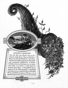 Werbung für den Edison Mimeograph, 1900er-1910er Jahre von Unbekannt